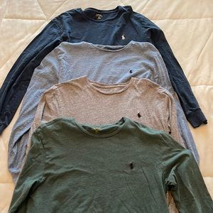 4 Ralph Lauren shirts.
